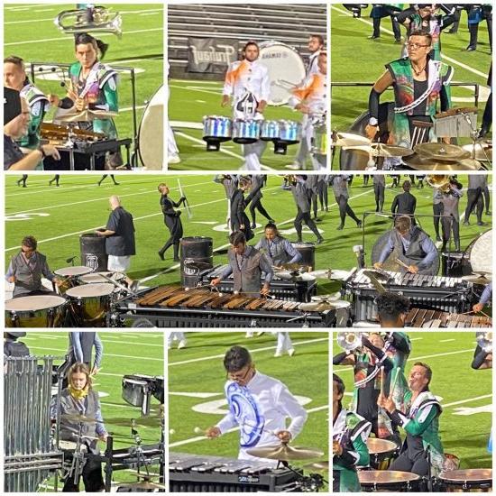 TAMUC students participating in Drum Corps International